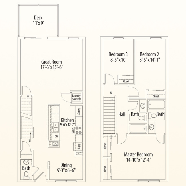 Floorplan - Towns at Woodridge