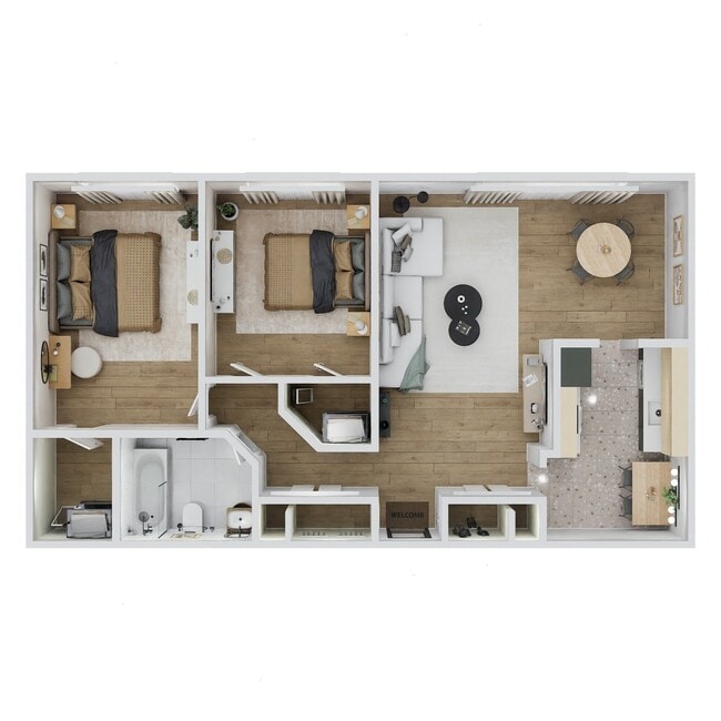 2 Bedroom - Imperial Apartments