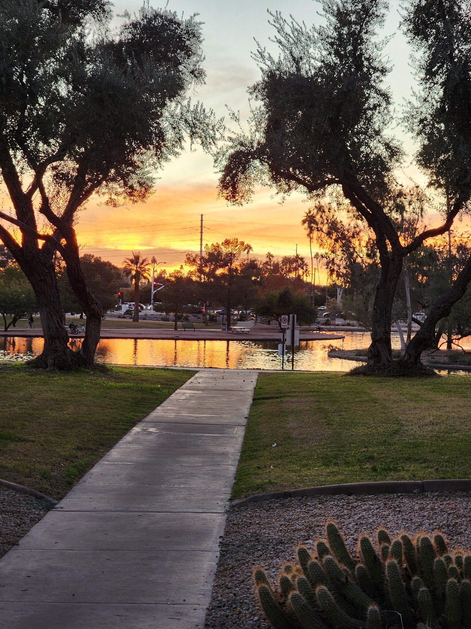 Lake front at sunset - 5050 N 81st St