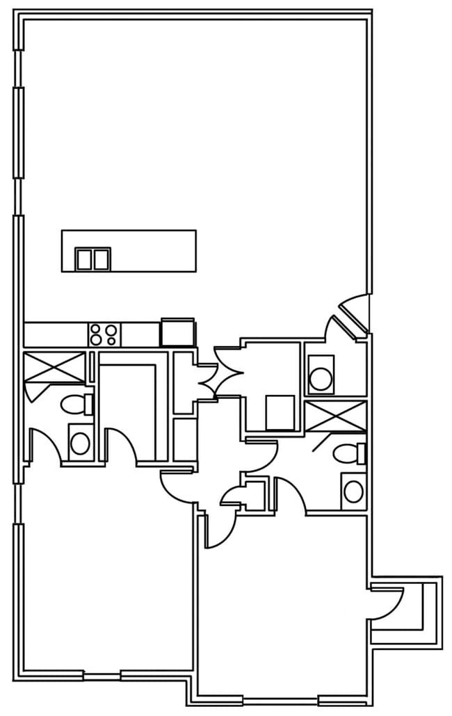 Unit 206 - The Village Courtyard Apartments