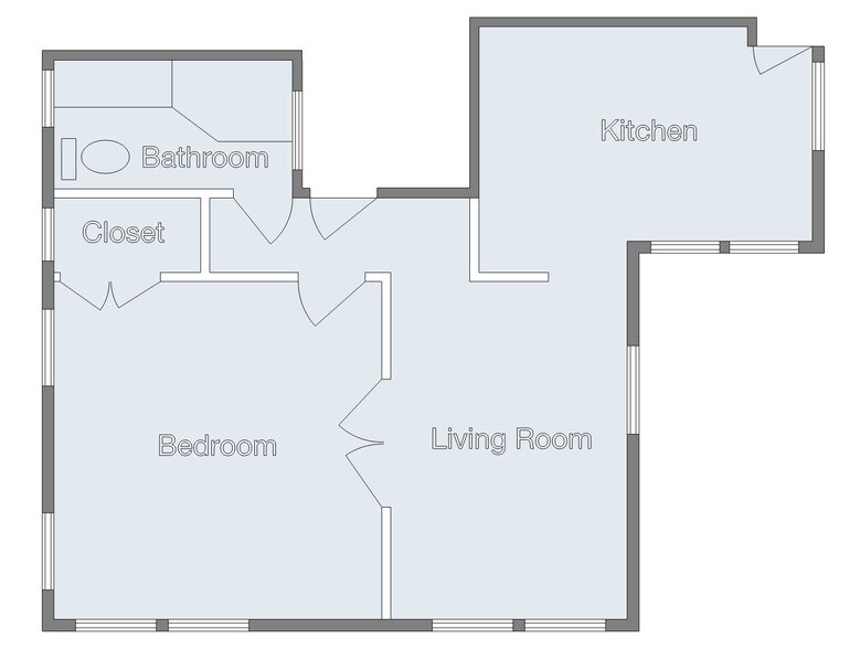 Apartment Floor Plan - 857 53rd St