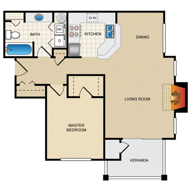 Floorplan - Thorncroft Farms Apartments