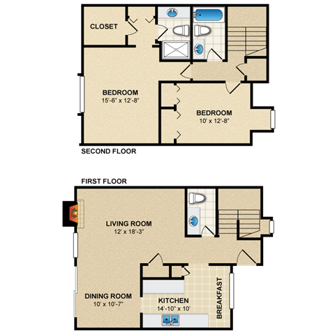 Floorplan - Louisburg Square Apartments & Townhomes