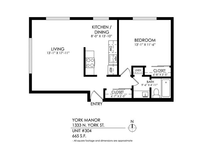 Floorplan - York Manor