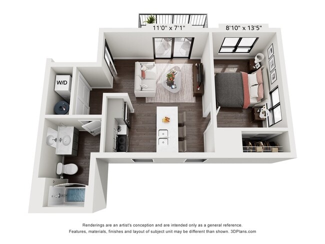 1 Bedroom - The Station Lofts