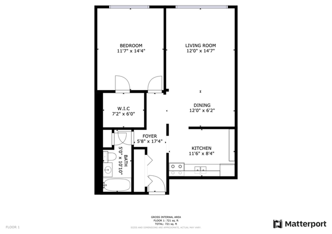 Building Photo - Large 1bed/1bath with tons of natural light