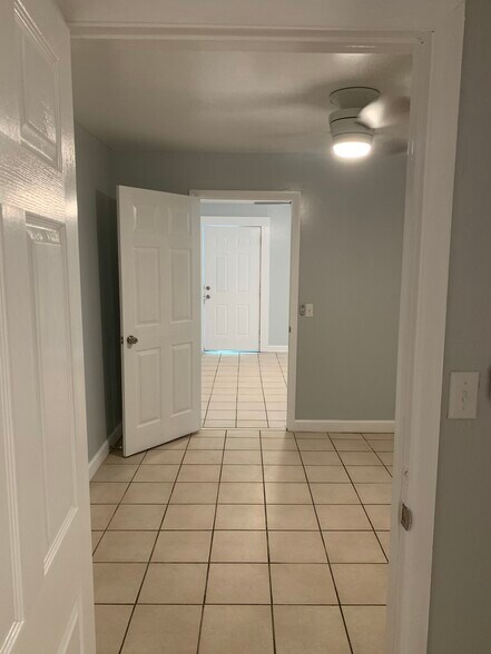 Bedroom showing into living room - 2327 Ernest St