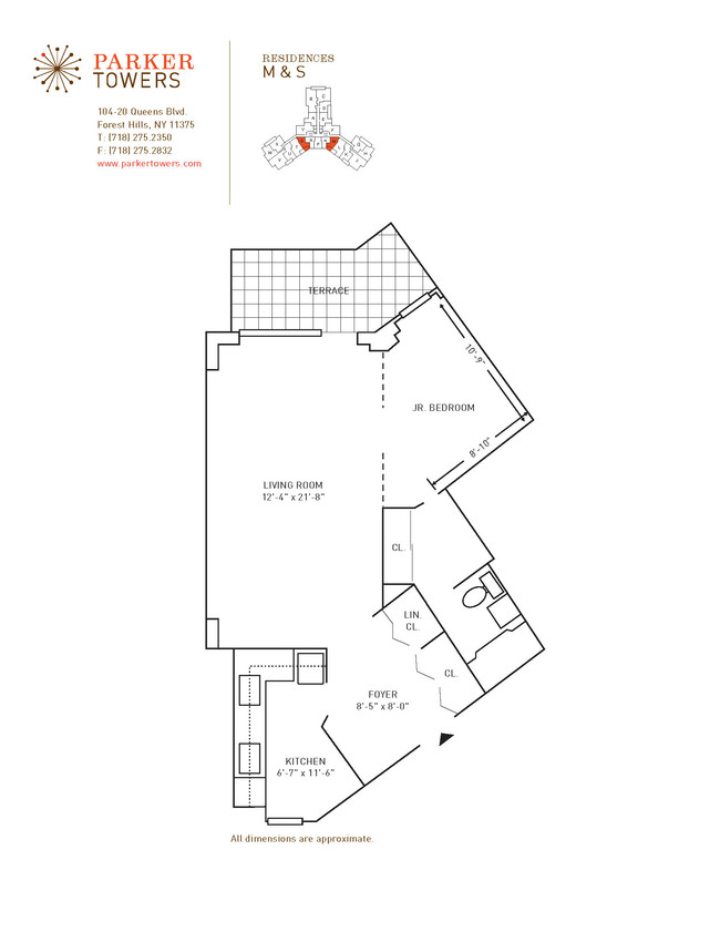 Floorplan - Parker Towers