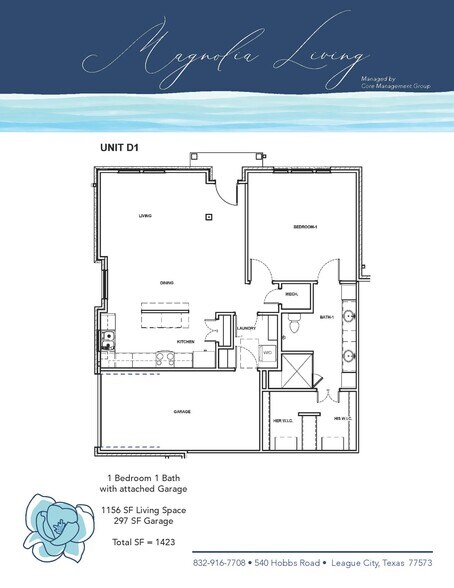 Unit D1 - The Magnolia Living