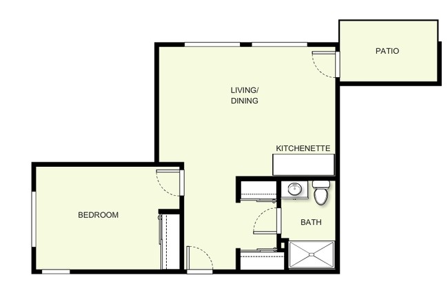 1BR/1BA - The Bonaventure