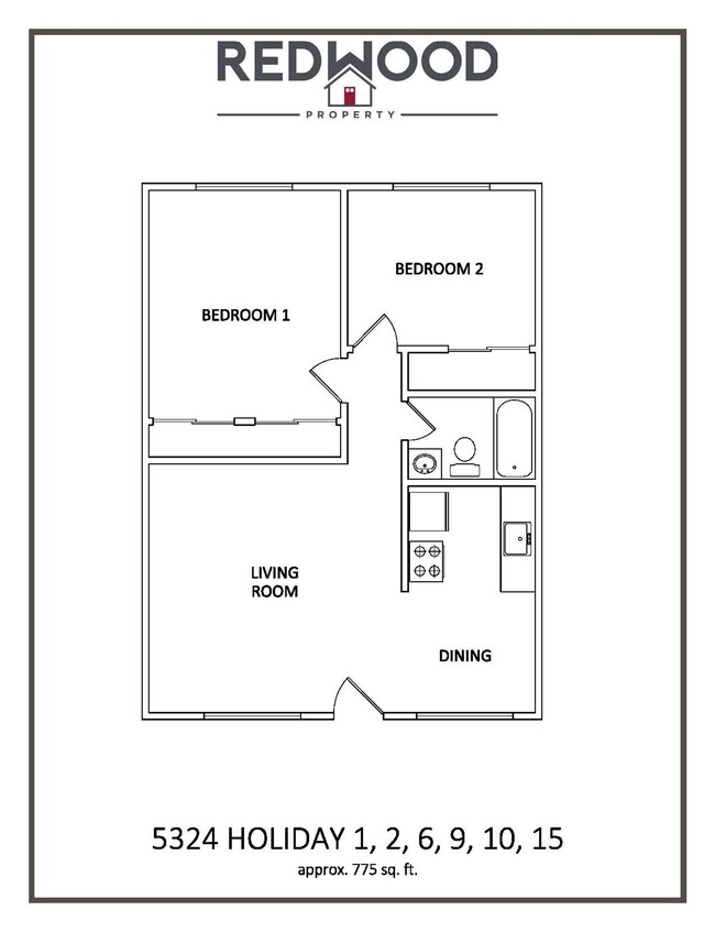 Floorplan - 5324 Holiday Dr.