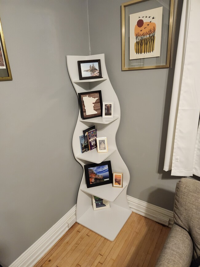 Bookshelf in living room - 811 W 4th St