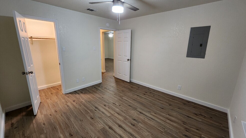 Each bedroom about the same size with lighted closet - 1110 Circle M Dr