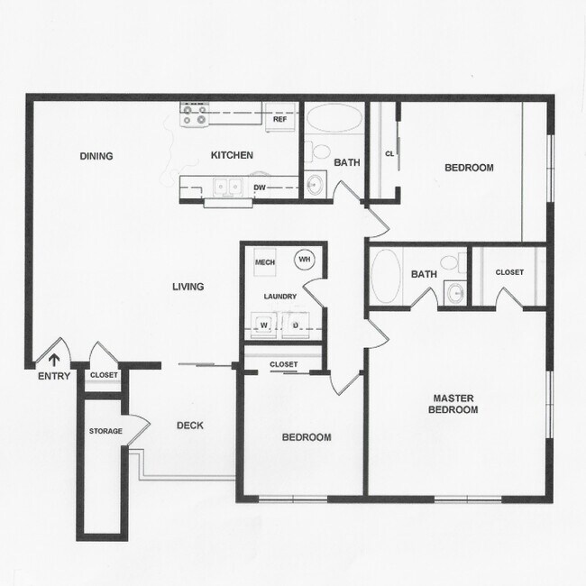 Floorplan - Mallard Crossing Apartments