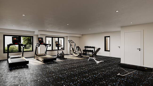 Fitness Room Render - Red Rock Square II