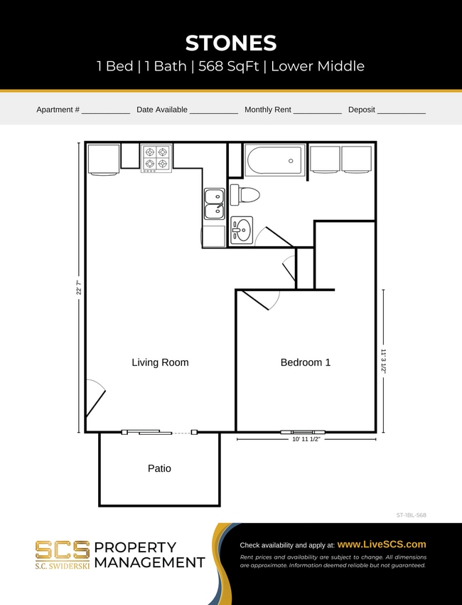 Floorplan - SCS Merrill Apartment Community