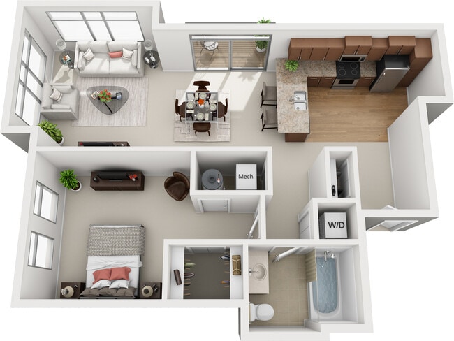 Floorplan - The Enclave Luxury Apartments