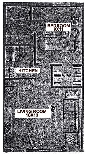 1BR/1BA - Northern Chateau Apartments