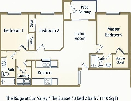 3BR/2BA - Southwest Village Apartments