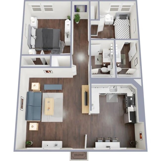 Floorplan - Northern Edge Apartments