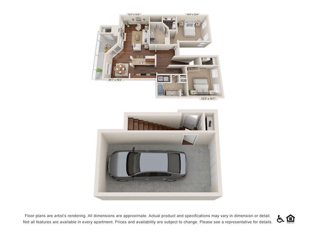 2C floor plan Somerset Townhomes - Somerset Townhomes