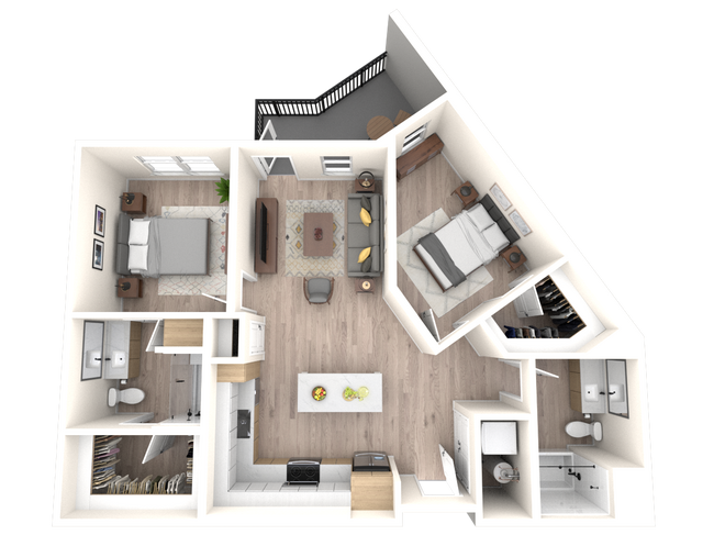 Floorplan - Tempo at Nine Mile Station Apartments