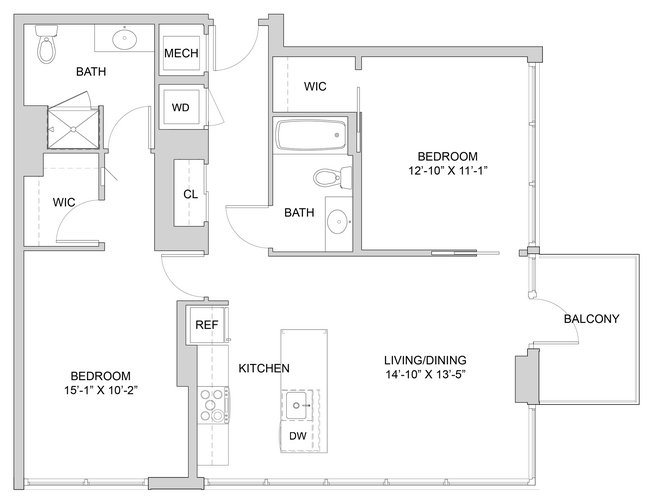 Floorplan - The Modern at Art Place