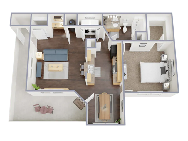 1 Bedroom, 1 Bathroom, Income Restricted - Crescent Village