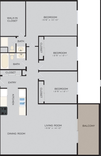 3BR/2BA - 4600 E Kentucky