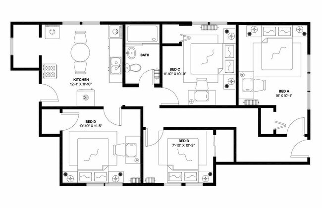 Building Photo - Room in Shared 4 bed/1 bath home