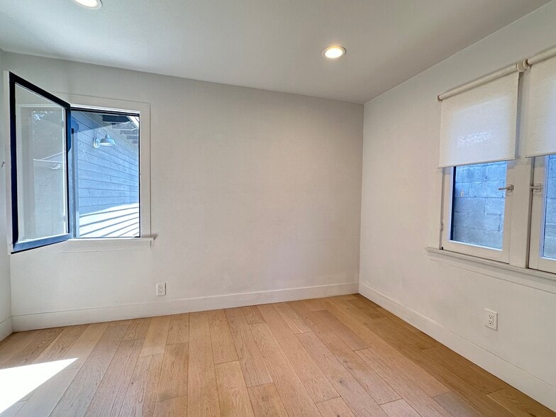Bedroom with window to backyard - 4336 Toland Way