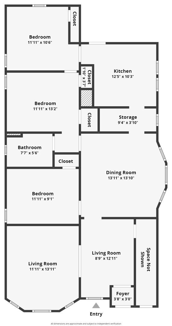 Building Photo - First Floor 3 Bedroom Apartment Close To C...