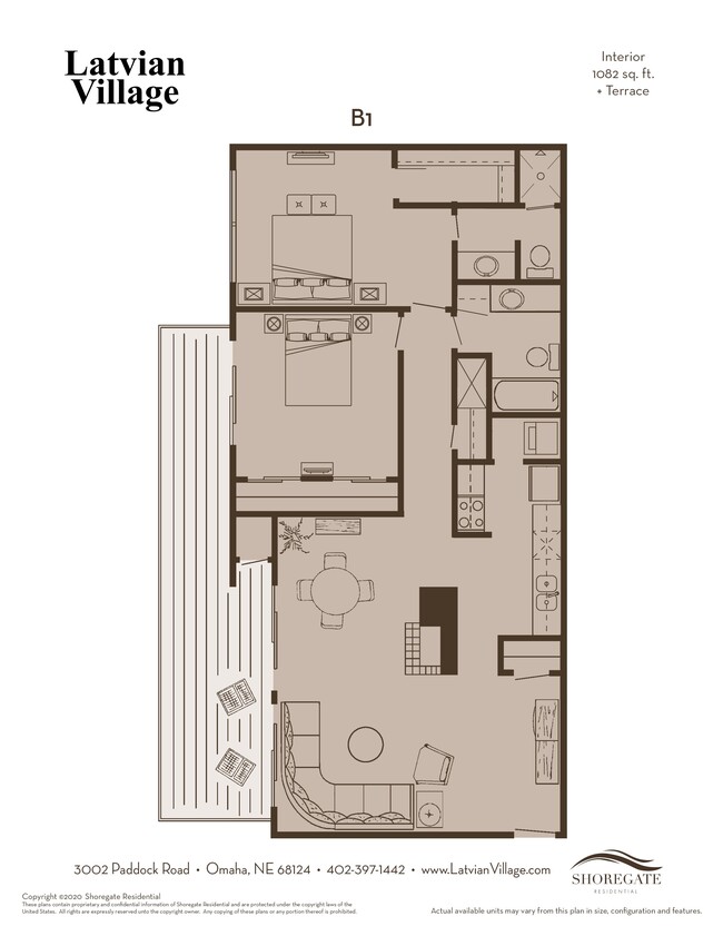 Floorplan - Latvian Village Apartments