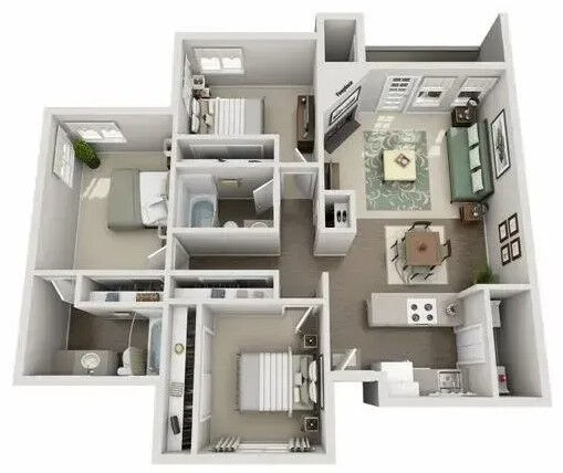 Floorplan - Township Apartments