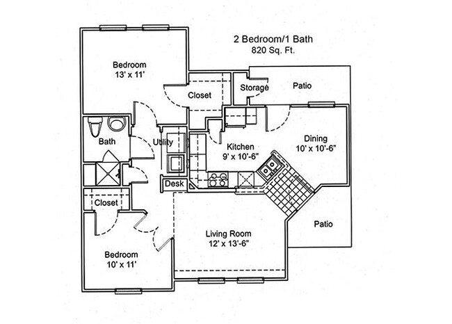 Floorplan - Hillcrest Manor Senior Apartments