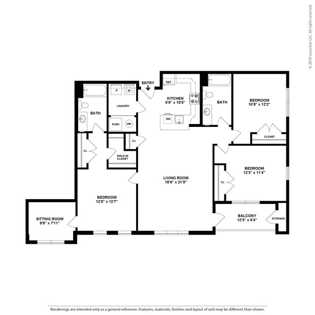Floorplan - The Elms at Century