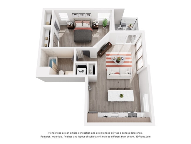 1 BD 1 BA - 673sf - Onix Hollywood