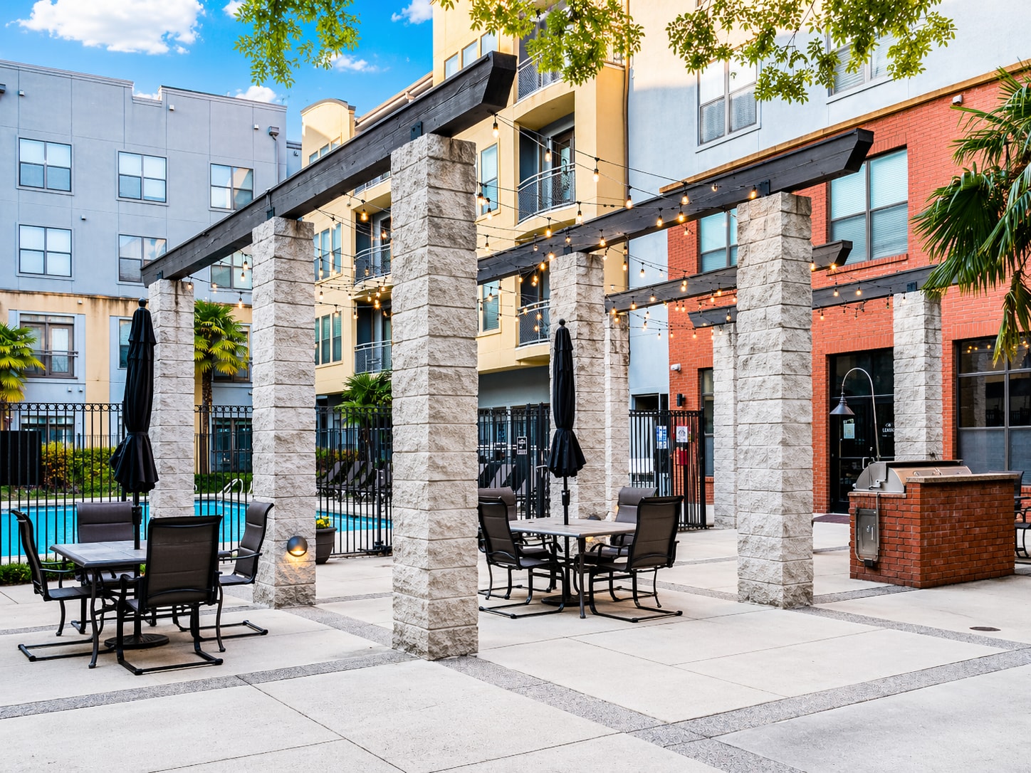 Enjoy the pool, grill, and entertain in this open area - 401 16th St NW