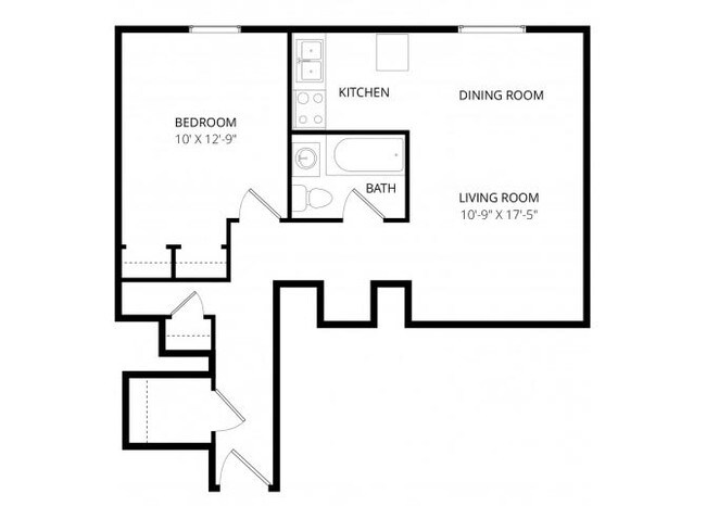 Floorplan - Mendenhall Tower