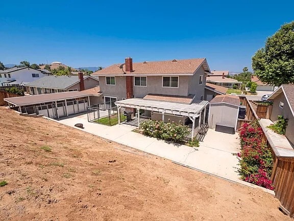 Backyard from property boundary - 4207 Rimcrest Dr