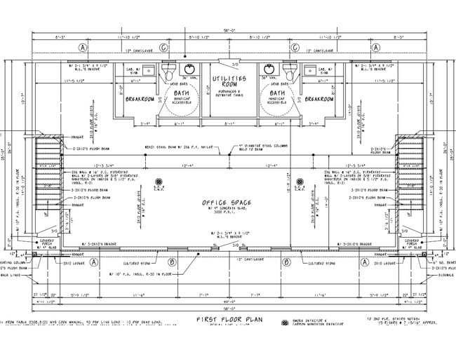 First Floor Plan - Tower Place Apartments