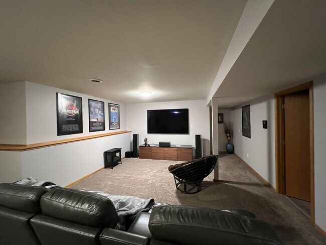 Lower Level Media Room - 611 Wellington Dr