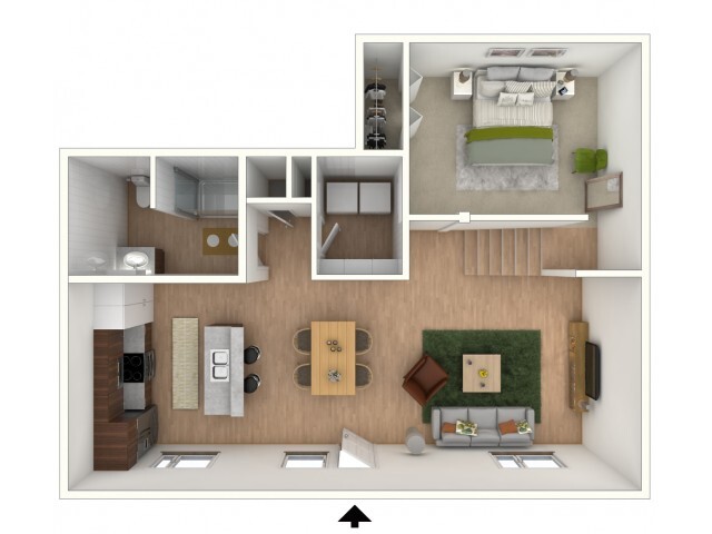 L1 - floor plan w/furniture display - Northside Apartments