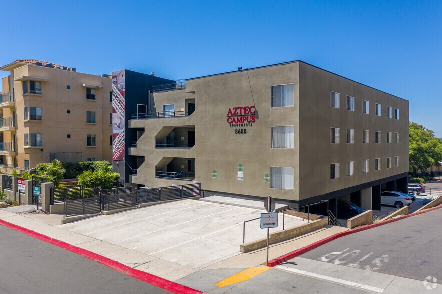 View from Street - Aztec Campus Apartments
