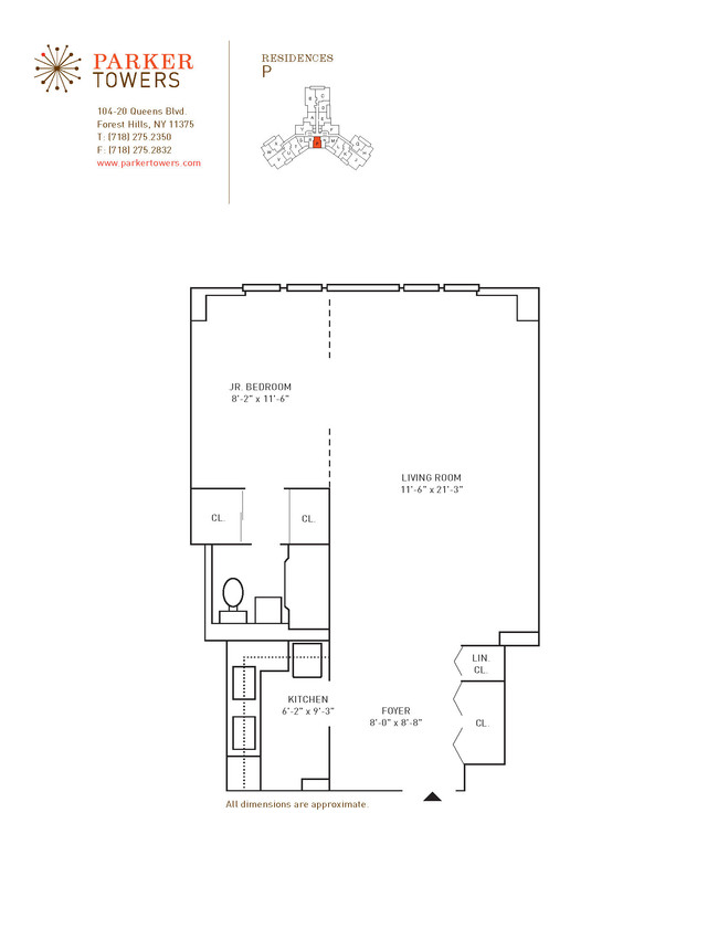 Floorplan - Parker Towers