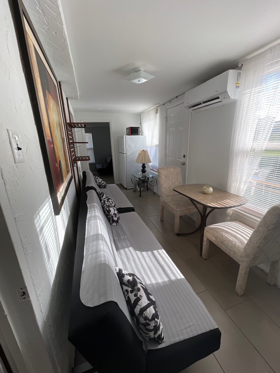 2x1 or 4x2 Backyard unit with 2 sleeping twin beds if requested as for, kitchen , dining area with - 2440 Manasota Beach Rd