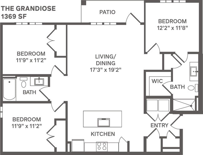 Floorplan - The Garrison Luxury Apartments