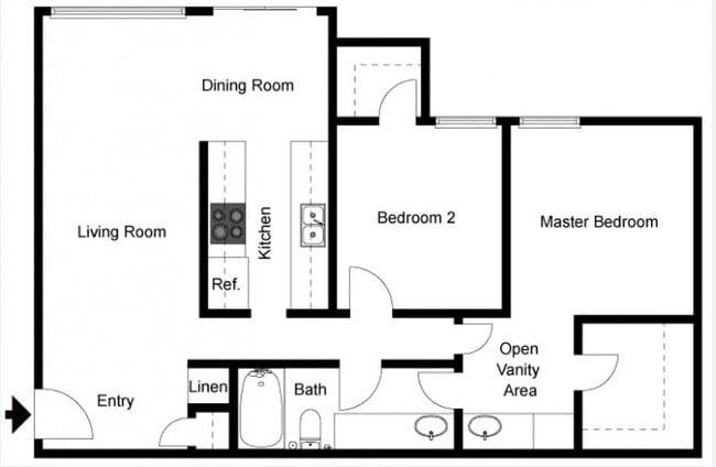 Floorplan - Villa Camino Apartments