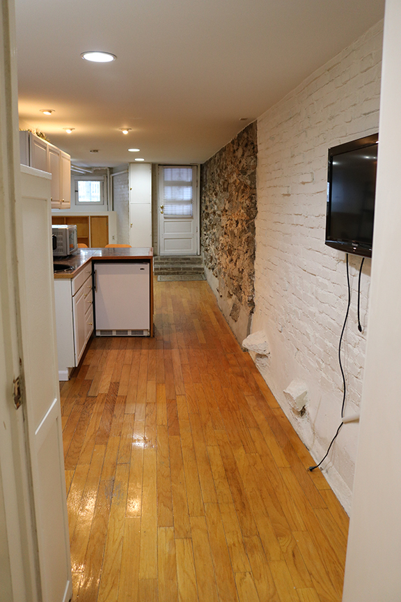 View from bedroom door toward front of apartment - 3118 Dumbarton St NW