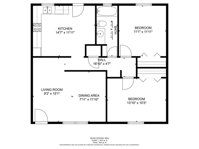 Two Bed One Bath - The Highlands at Springdale